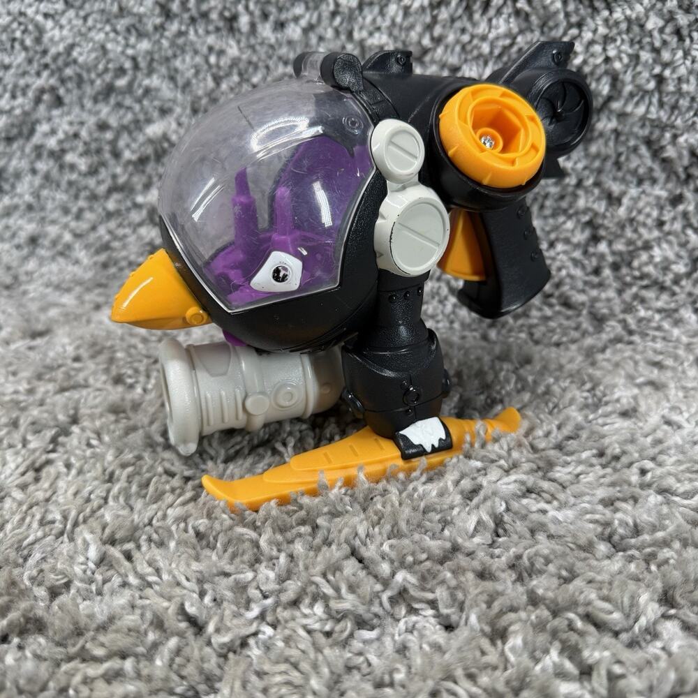 Penguin Submarine Scuba Diving Vehicle Toy Black Orange Purple Clear Dome